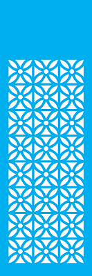 MOLDE VAZADO/ESTENCIL 10X30CM ESTAMPA AZULEJO