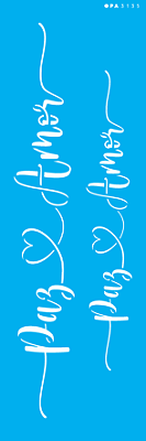 MOLDE VAZADO/ESTENCIL 10X30CM LETTERING PAZ E AMOR