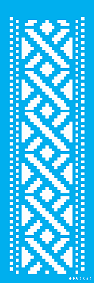 MOLDE VAZADO/ESTENCIL 10X30CM PONTO CRUZ I