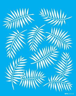 MOLDE VAZADO/ESTENCIL 20X25CM FOLHAS V
