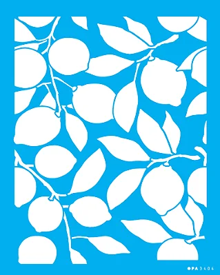 MOLDE VAZADO/ESTENCIL 20X25CM ESTAMPARIA LIMOES