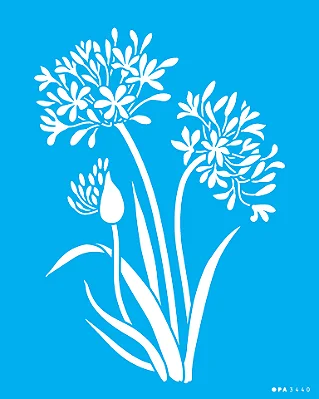 MOLDE VAZADO/ESTENCIL 20X25CM FOR AGAPANTHUS