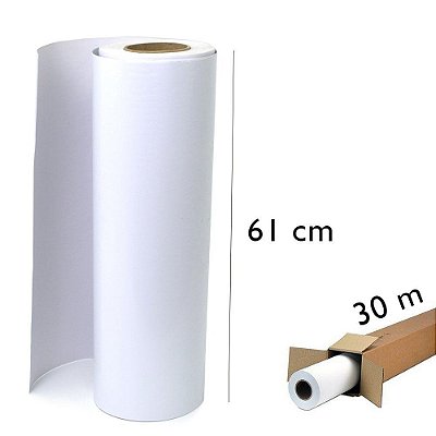 Papel Fotográfico Glossy 180g Rolo 61cmx30m