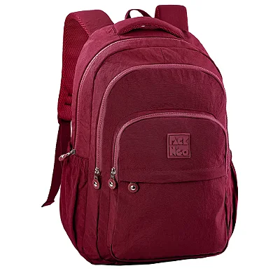 Mochila Juvenil Crinkle Vinho