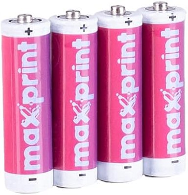 Pilha Super AA Comum Maxprint C/4 Unidades