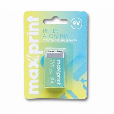 Bateria Alcalina 9V Maxprint 6LR61