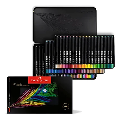 Lápis de Cor Supersoft 120 Cores