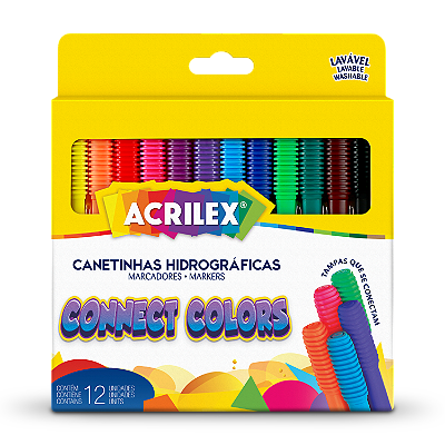 CANETINHAS HIDROGRÁFICAS CONNECT COLORS