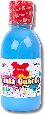 Tinta Guache 250ml Azul Claro Make+