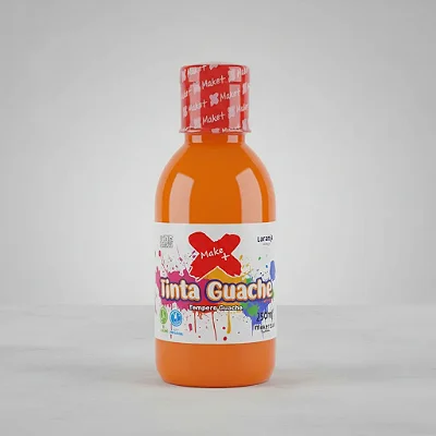 Tinta Guache 250ml Laranja Make+