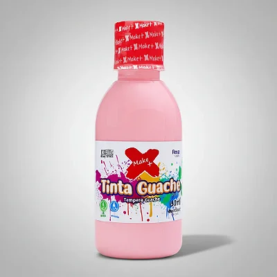 Tinta Guache Rosa 250ml Make+