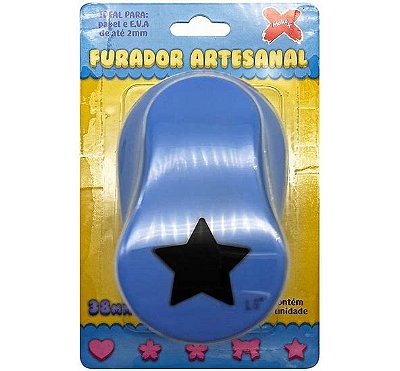 Furador de EVA Estrela 38mm Azul