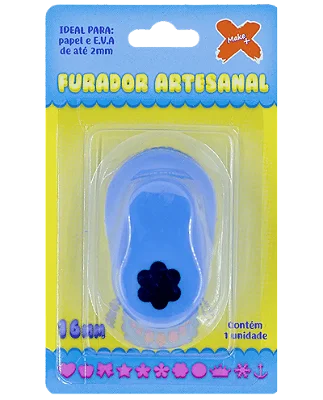 Furador de EVA Flor 6 Pétalas 16mm Make+