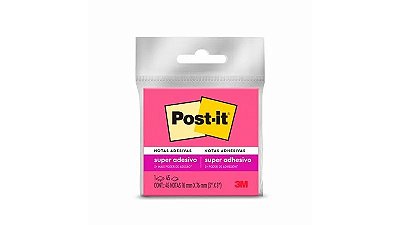 Bloco Adesivo Rosa Post-it 76mm x 76mm