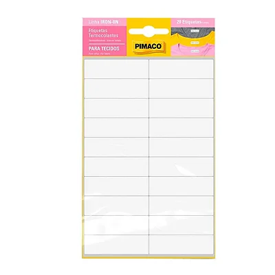 Etiqueta Termocolante Branca 20 unidades