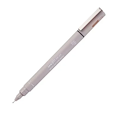 CANETA UNI PIN 0.1MM CINZA CLARO