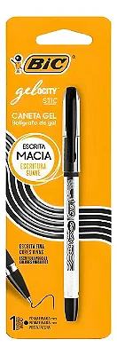 Caneta Bic Gelocity Preta 0.5mm