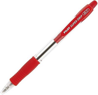 Caneta Pilot Super Grip 1.0mm Vermelho