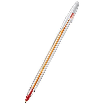 Caneta Bic Fine Vermelho Escrita Fina