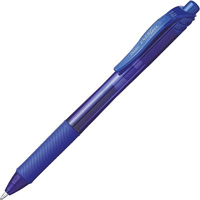 Caneta Energel X Retrátil 1.0mm Azul