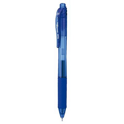 Caneta Energel Retrátil 0.5mm Azul