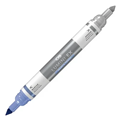 Marca Texto Cis Lumini EX Azul 2 Pontas - APAGÁVEL
