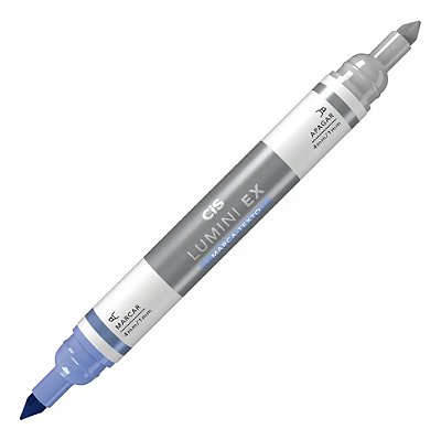 Marca Texto Cis Lumini EX Azul 2 Pontas - APAGÁVEL