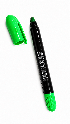 Marca Texto Faber-Castell Gel Super Soft Verde