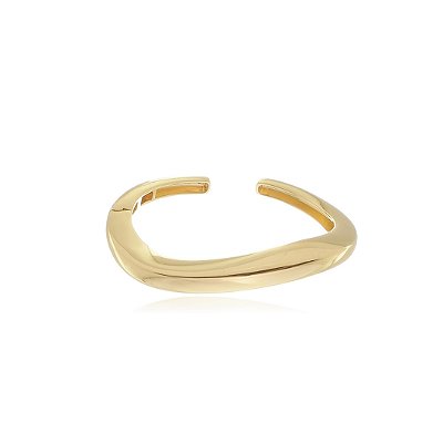 Bracelete liso banho ouro 18k