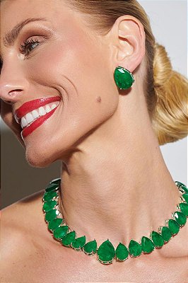 Conjunto LUXO esmeralda