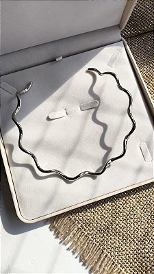 Aro liso banho rodio branco