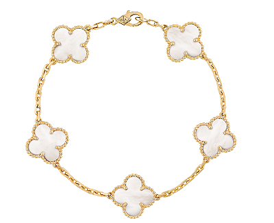 Pulseira trevo banho ouro 18k