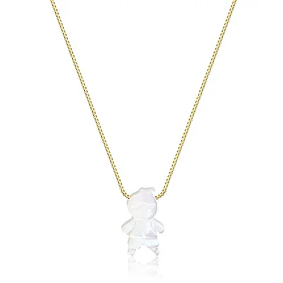 Colar filho madreperola banho ouro 18k
