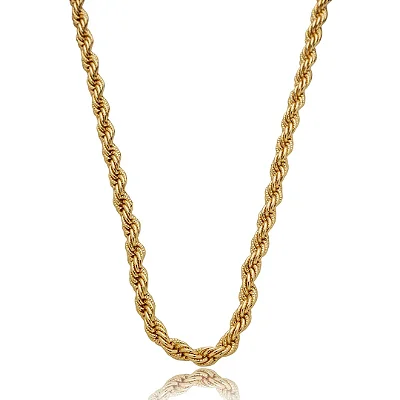 Cordão baiano dourado banho em ouro 18k