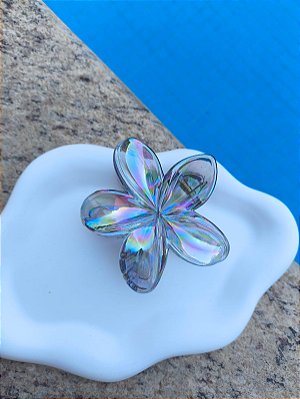 Presilha para cabelo flor