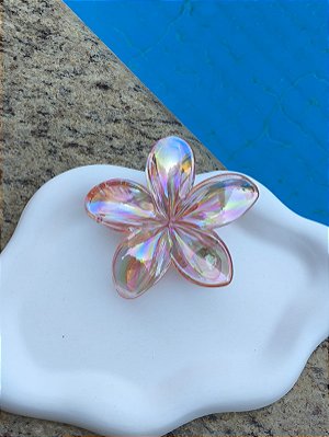 Presilha para cabelo flor