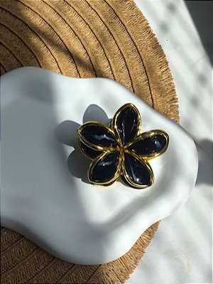 Presilha para cabelo flor
