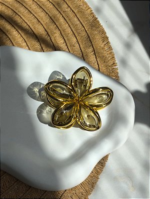 Presilha para cabelo flor
