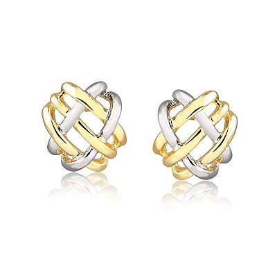 Brinco trançado mix de banho