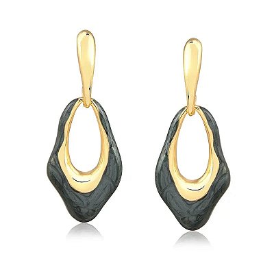 Brinco organico com resina verde