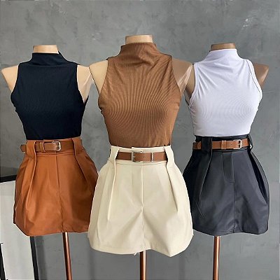 Short Saia - Acompanha cinto