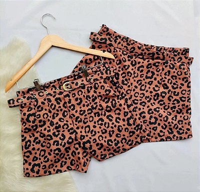 Short animal print