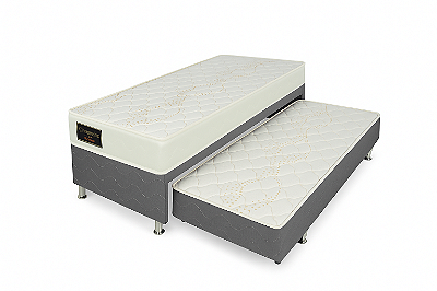 Cama Box Conjugada Dream Flex Barcelona Pocket 88x188 c/ auxiliar