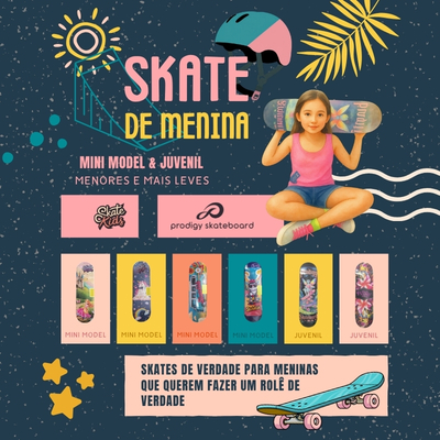 Skate de menina