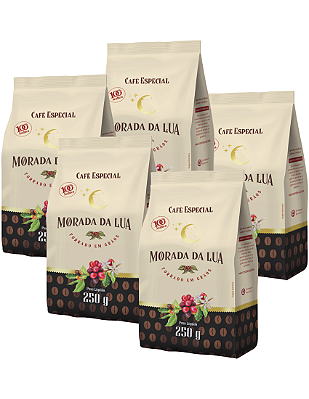 Kit Café em Grãos, 5 pacotes de 250g - Morada da Lua
