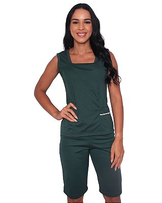 CONJUNTO BERMUDA + BLUSA SEM MANGAS HELANCA  - ANUNCIO 2