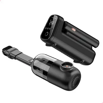 ASPIRADOR DE PO E BOMBA AR INTELIGENTE ELETRICA RECAREGAVEL CARRO MOTO 180 PSI MXC-K101