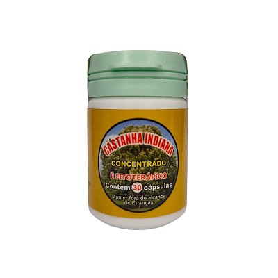 Castanha Indiana 30 Cápsulas – Suplemento Natural para Circulação e Bem-Estar Vascular