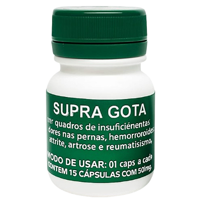 Supra Gota – Suplemento Natural com Castanha da Índia 15 Cápsulas (Novidade)