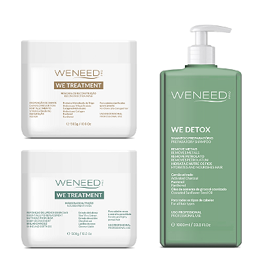 Kit Pré Química (Shampoo We Detox + 2 Máscaras We Treatment)